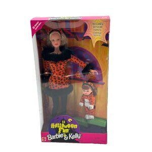 VINTAGE 1998 Mattel HALLOWEEN FUN BARBIE & AND KELLY MATTEL 23460 NIB NRFB